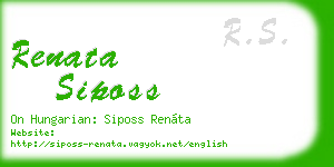 renata siposs business card