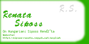 renata siposs business card